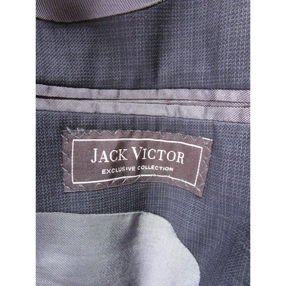 Jack Victor Jacket 44 Long Wool Blazer Sport Coat Checked 2 Button - Picture 11 of 15